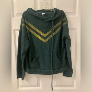 NFL Brand Green Bay Packers Crop Hoodie SZ Medium